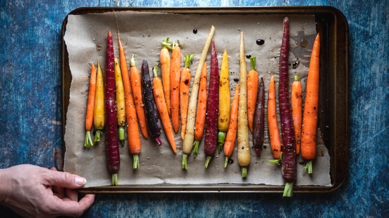 roasted carrots with vinegar