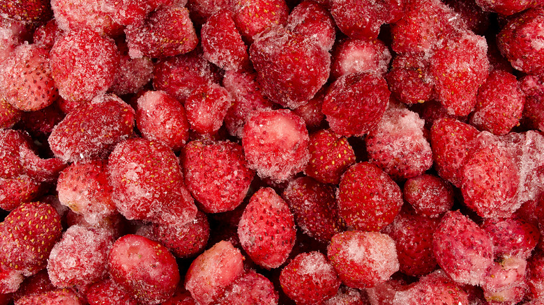 Strawberries with freezer burn