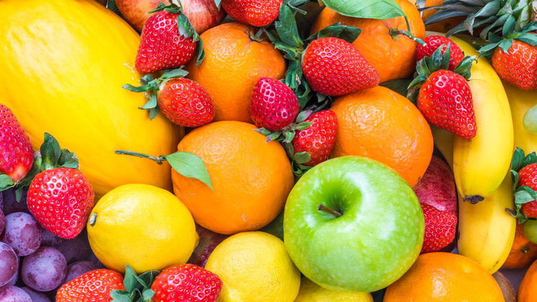 Mixed fruits on table