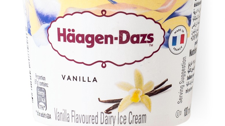 Häagen-Dazs vanilla ice cream