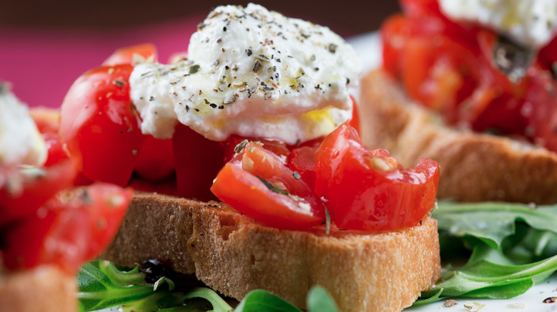 Bruschetta with ricotta