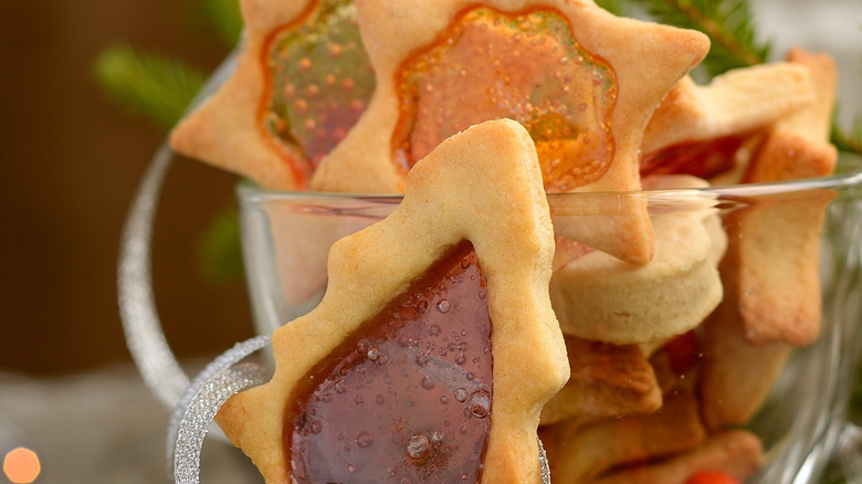 stained glass icing cookies