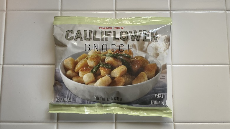 Trader Joe's cauliflower gnocchi bag