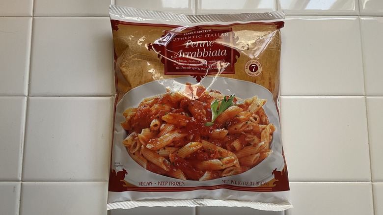 Trader Joe's penne arrabbiata bag