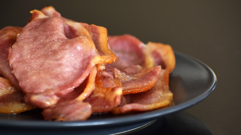 Rashers on a plate