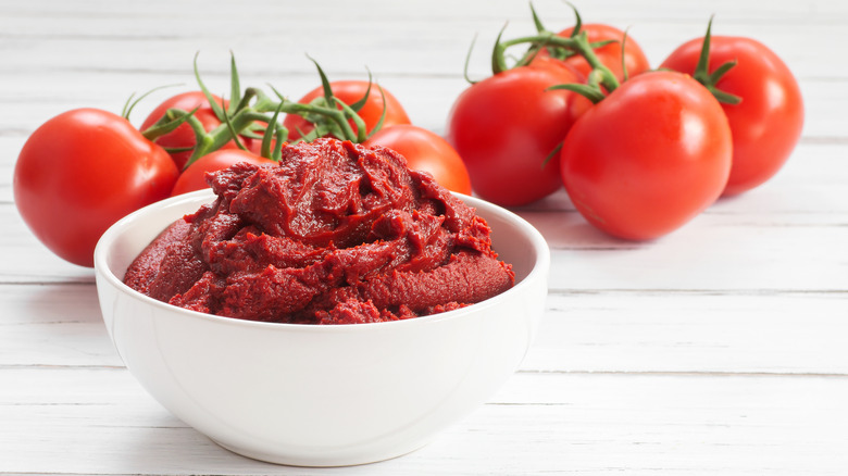 tomatoes with tomato paste