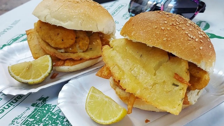 Pane e panelle sandwiches