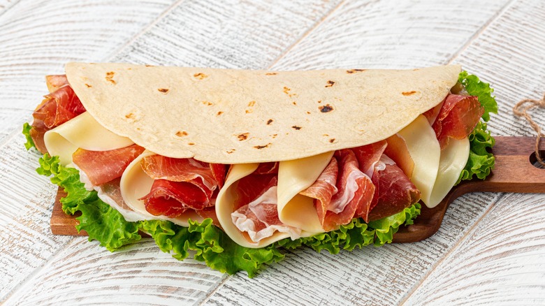 Piadina Romagnola sandwich