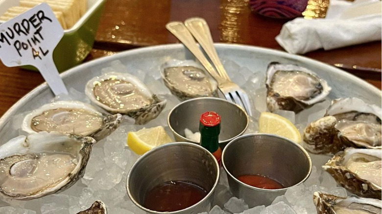 murder point oysters on ice