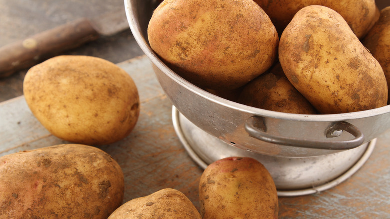 Table of King Edward potatoes