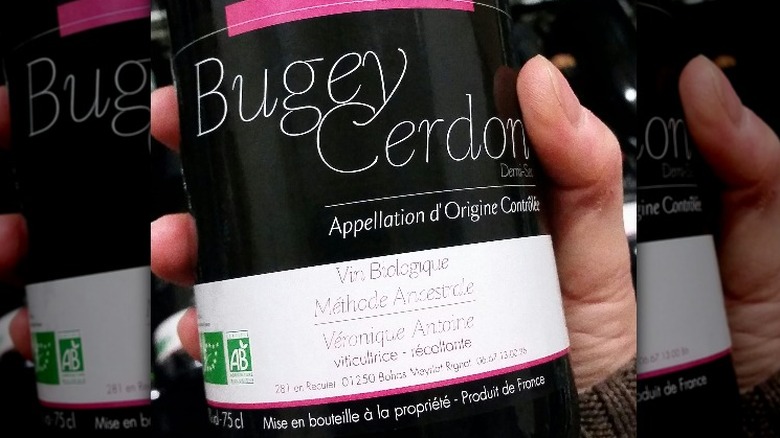 Bottle of Bugey-Cerdon