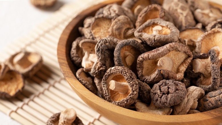 Dried shiitake mushrooms