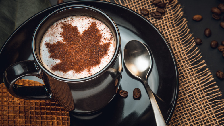 Maple latte art