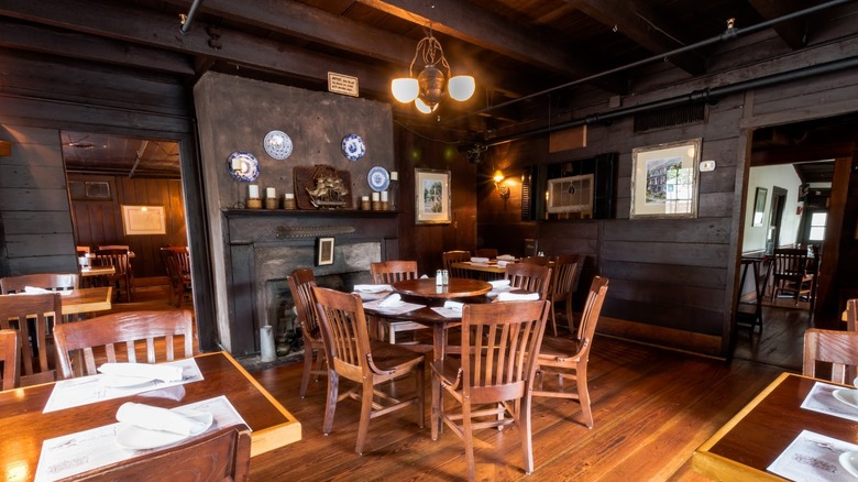 Dining room at The Pirate's House restaurant