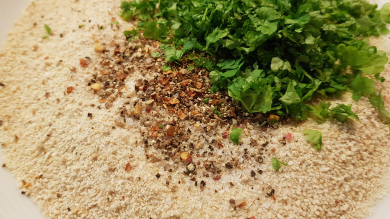 Breadcrumbs with herbs and spices 