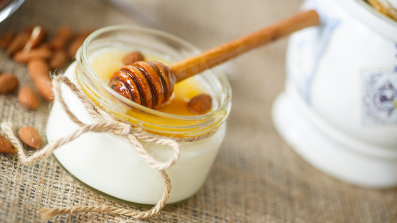 Greek yogurt and honey