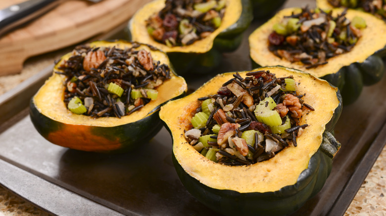 Stuffed acorn squash 