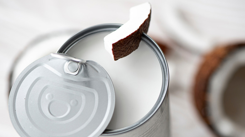 can of coconut cream