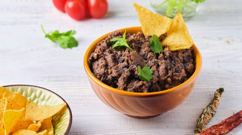 refried black beans