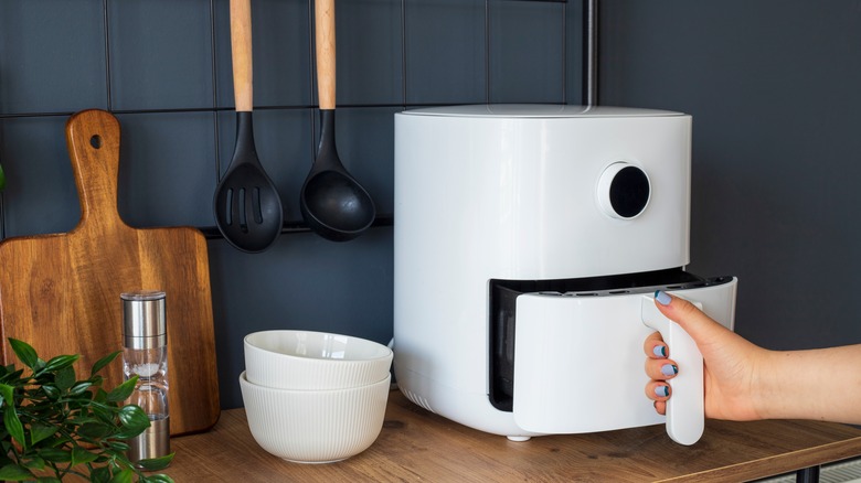 Air fryer on kitchen counter