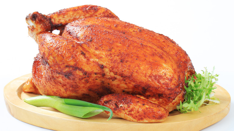 Cooked whole chicken