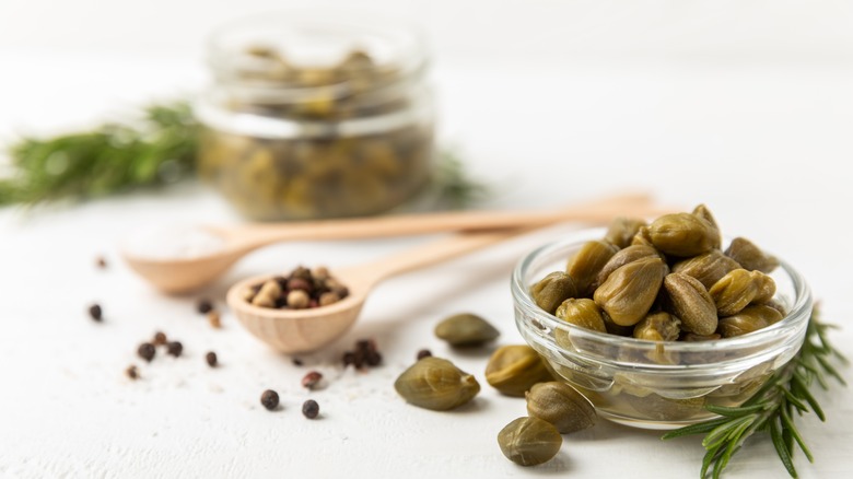 capers in a bowl