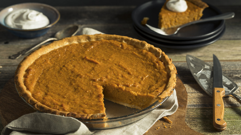 Homemade sweet potato pie