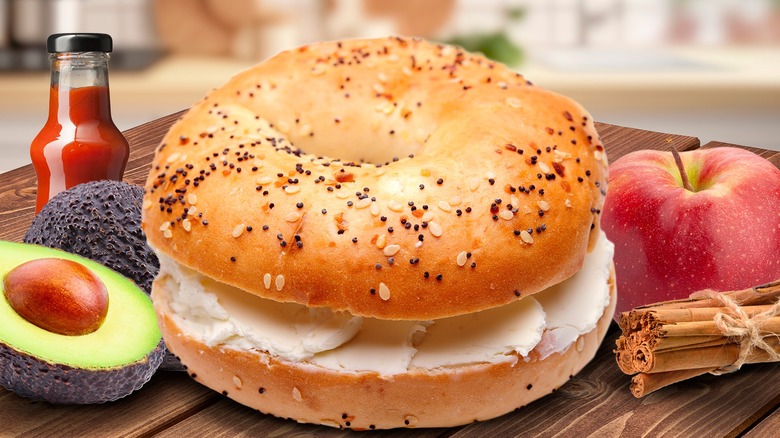 Bagel with cream cheese