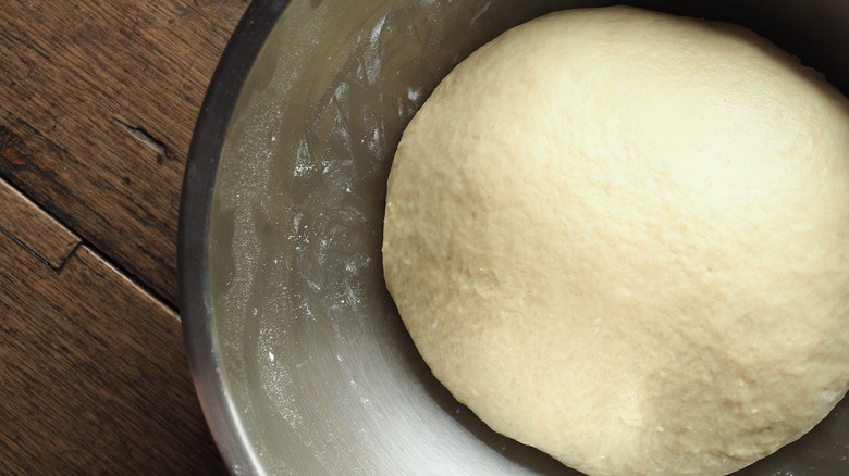 Dough proofing in bowl