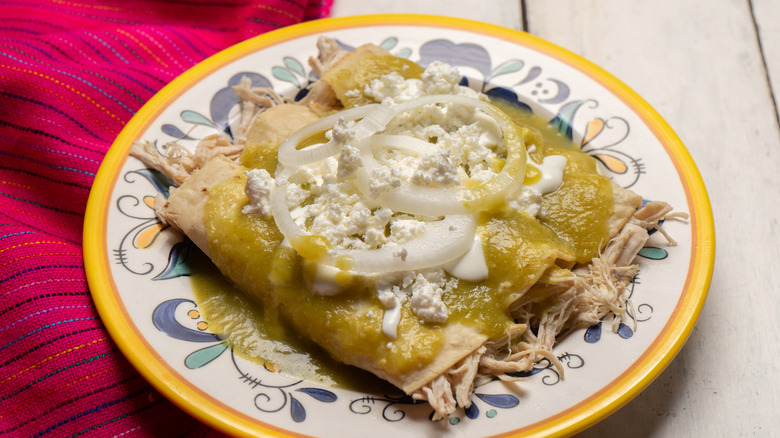 enchiladas on a plate