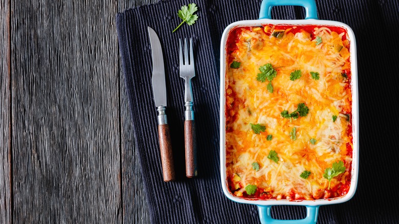 vegetarian enchilada casserole