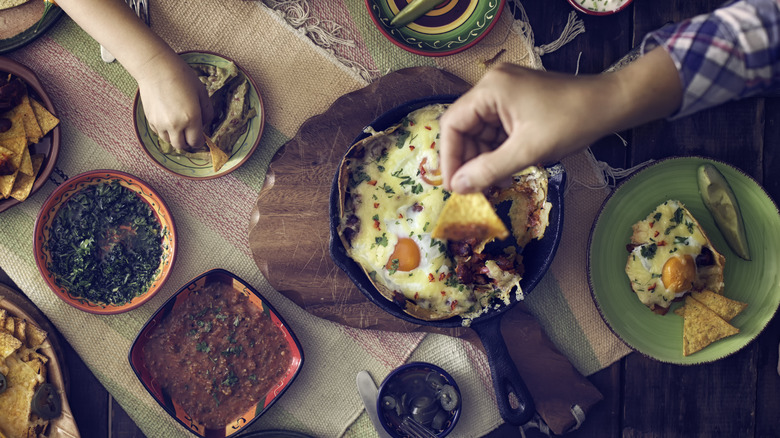 Mexican shakshuka feast