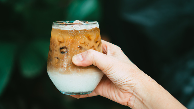 Creamy iced coffee 