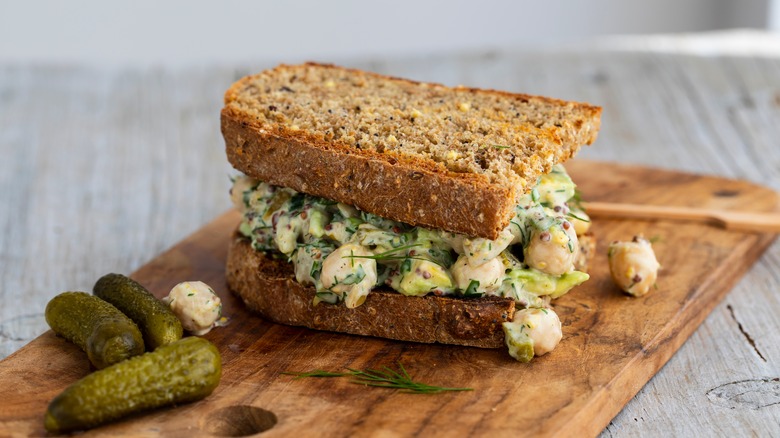 Chickpea salad sandwich 