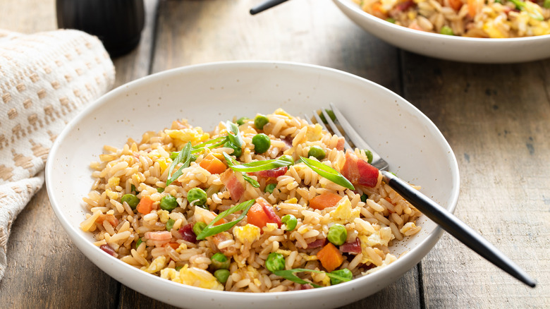 fried rice with bacon 