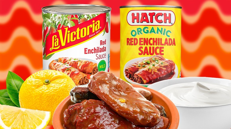 canned enchilada sauce and enhancements