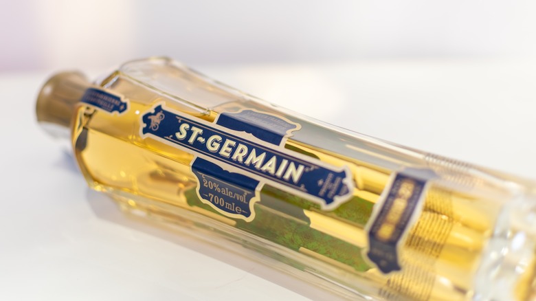 bottle of St-Germain elderflower liqueur