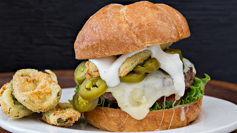 jalapeno and cheese burger