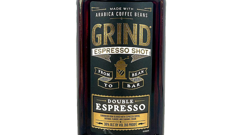 Grind double espresso liqueur label