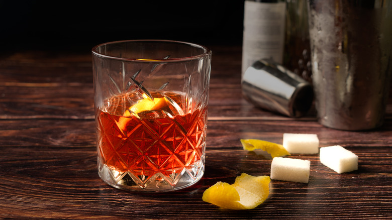 Classic Sazerac cocktail