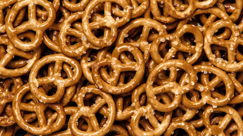 salted hard pretzels