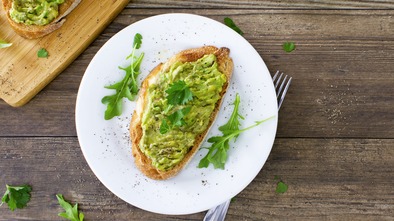 avocado on sourdough