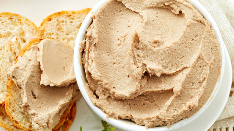 bowl of liver pâté