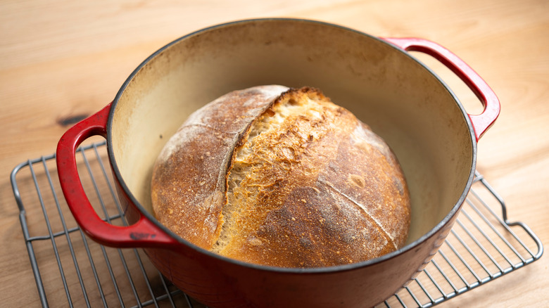 Dutch oven sourdough bread