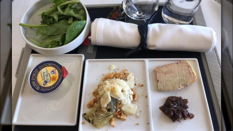 Typical meal on Air France