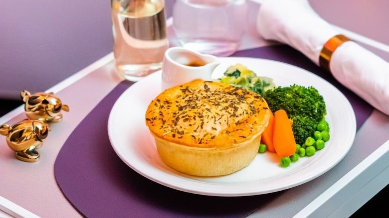 Meal service on Virgin Atlantic