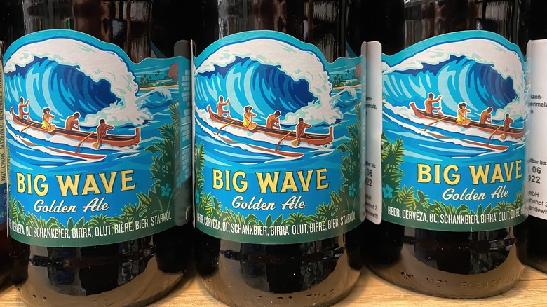 Bottles of Kona Big Wave