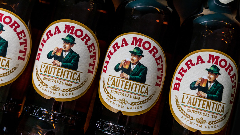 Bottles of Birra Moretti