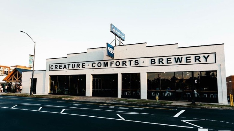 Exterior of Creature Comforts Brewery 