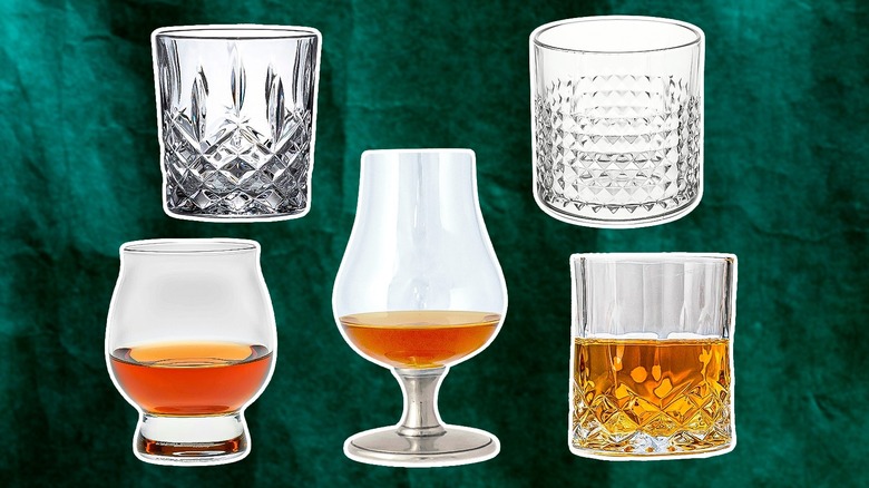 Collection of whiskey glasses